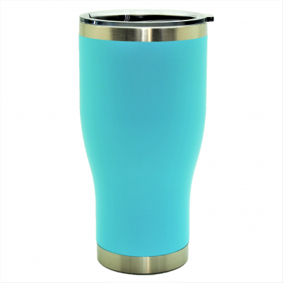 500512- AQUA 30OZ STAINLESS STEEL TUMBLER